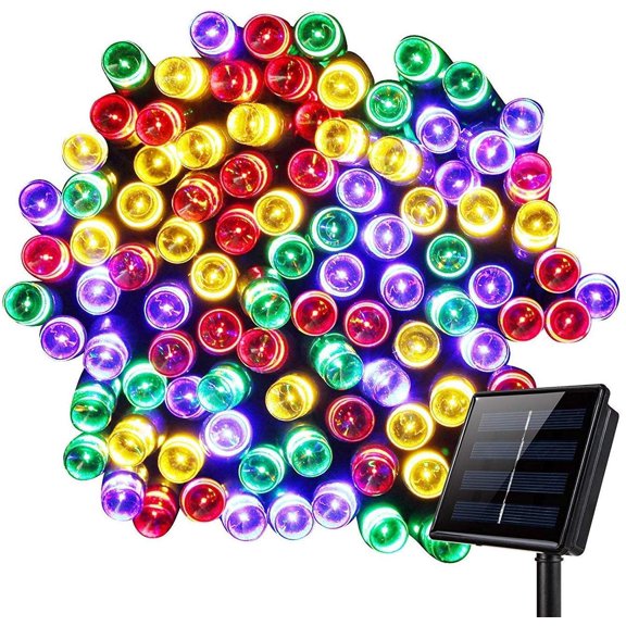 LINLIN 3Pack Outdoor Solar String Lights,8 Modes Waterproof Solar Christmas Fairy Lights Ambiance Lighting for Camping, Garden, Patio