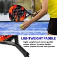 thumbnail image 5 of Paddle Tennis Racket Carbon Fiber Surface with EVA Memory Flex Foam Core POP Paddle Rackets with 3 balls, 5 of 5