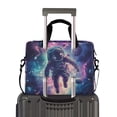 thumbnail image 2 of FORMRS 16" Laptop Bag Carrying Sleeve Case with Handle Travel Shoulder Briefcase, Astronaut Pattern, 2 of 8