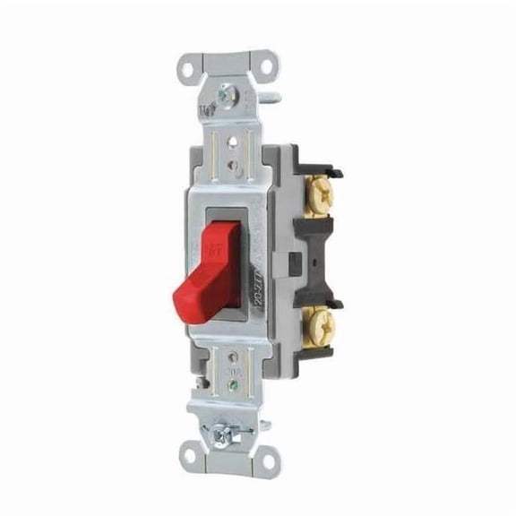 Wall Switch,20A,Red,1 HP,1-Pole Switch CSB120R