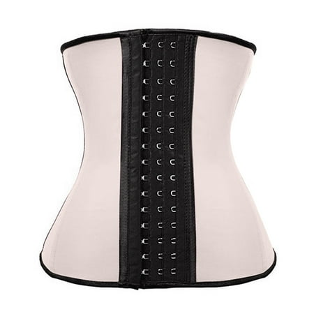 TrdSipl Waist Trainer for Women Weight Loss Slimming Corsets Body Shaper Tummy Control Perspiration Plus Size Shapewear Beige S