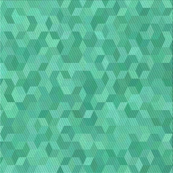 Ahgly Company Machine Washable Indoor Square Transitional Turquoise Green Area Rugs, 7' Square