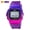 Purple, variant on SKMEI 1622 Digital Watch for Men Women, Gradient Color Silicone Strap Waterproof Sports Wristwatches