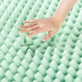 thumbnail image 4 of Crown Comfort 3 Inch Egg Crate Memory Foam Mattress Topper with Calming Aloe Infusion Short Queen, 4 of 5