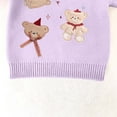 thumbnail image 5 of Zorckvet Baby Girl Clothes Knitted Sweater Crewneck Long Sleeve Tops Comfy Pullover Winter Clothes, 5 of 7