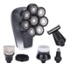 thumbnail image 4 of Afeitadora De Cabeza Eléctrica, 8 Cabezales De Corte Afeitadora De Cabello Con 3 Peines Guía Cuchillas Dobles De Pulido Automático Para Uso Doméstico, 4 of 7