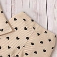 thumbnail image 4 of masbird 3PCS Infant Baby Girls Clothes Set 0 3 6 12 18 24 Months Ruffle Long Sleeve Rompers + Pants + Headband Sets for Kids,Khaki,9-12 M, 4 of 6