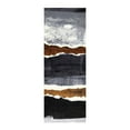 thumbnail image 2 of 2' x 6' Gray and Brown Abstract Southwest Washable Runner Rug, 2 of 5