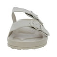 thumbnail image 3 of Madden Girl Womens Teddy Faux Leather Footbed Sandals Beige 10 Medium (B,M), 3 of 3