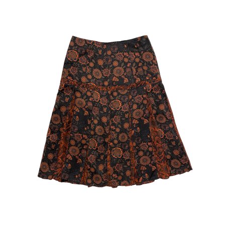 Hanley Mellon Women s Godet Carwash Skirt 2 Black