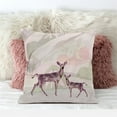 thumbnail image 5 of Amrita Sen Designs CAPL732BrCDS-ZP-26x26 26 x 26 in. Curious Deer Broadcloth Indoor & Outdoor Zippered Pillow - Black & Pink, 5 of 6