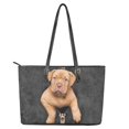thumbnail image 4 of ZUXONGSY Shar Pei Dog Print Handbag for Women Portable Top Handle Satchel Waterproof Work Bag with Zip Compartments for Workout Dating, 4 of 6