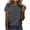 000#4Gray, variant on Ichuanyi Trendy Basic T Shirt for Women Summer Solid Tee Tops Casual Round Neck Short Sleeve Tops