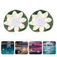 thumbnail image 4 of 2pcs Festival Lotus Lámparas LED al aire libre Lotus Light Decors Scene Layout Props, 4 of 6