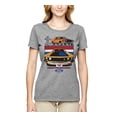 thumbnail image 2 of Wild Bobby Mustang Powered by Ford Performance Cars and Trucks Women Graphic Tee, Heather Grey, Large, 2 of 6