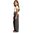 thumbnail image 4 of Lullu Girls Palazzo Pants Elastic Waist Drawstring Loose Straight Leg Trousers, Sizes 4-13, 4 of 5
