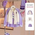 thumbnail image 1 of Sanrios-Falda plisada de estilo escolar para niñas, uniforme de béisbol Kawaii JK, Falda corta, pantalones largos, regalo para niños, 1 of 5