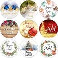 thumbnail image 2 of Joyeux Noël - Pegatinas navideñas en francés, etiquetas decorativas, etiquetas para envolver regalos, etiquetas para cajas, ciervos de Navidad, etiquetas para Año Nuevo, 2 of 5