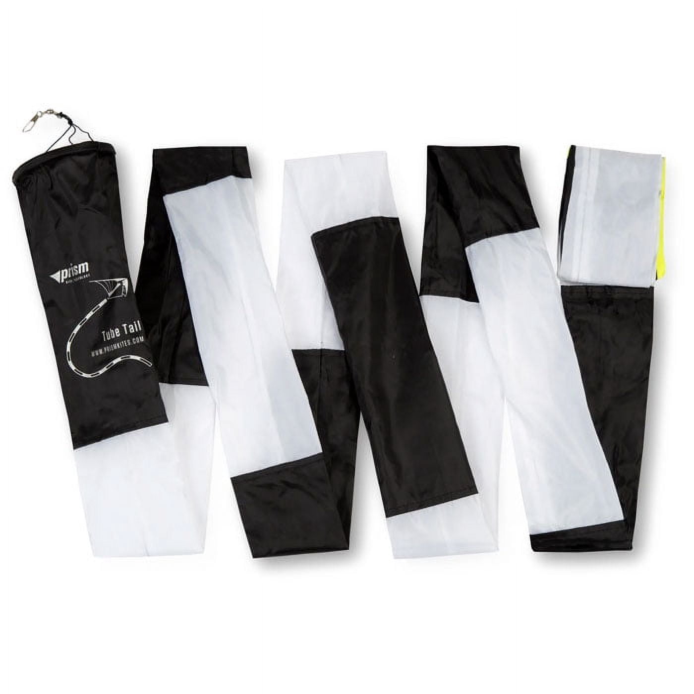 Prism Synapse 140 Foil Kite Bundle with Black & White 20ft Tube Tail Accessory plus WBK Decals & Key Fob