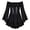Black, variant on Girls Pirateer Dress, Off Shoulder Sleeve High Low Ruffle Gown with Hat, Halloween Party Dress Up Outfit