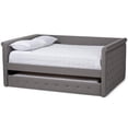 thumbnail image 1 of Allora Fabric Tufted Full Daybed with Trundle in Gray, 1 of 11