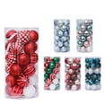 thumbnail image 4 of 60mmDelicate Color Theme & Glittering Christmas Tree Pendants Decorative Hanging - 30 Pieces, 4 of 5