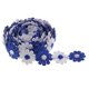 thumbnail image 2 of Cinta de Encaje de Margaritas de Colores, Apliques de Flores, Ribete de Confección de Costura, 3 Yardas, 25mm/0,98 Pulgadas, Adornos de Costura , Azul perfecl Cinta con ribetes de encaje de flor de margarita, 2 of 6
