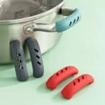thumbnail image 1 of Fairnull 4Pcs/Set Kitchen Pan Handle Cover Washable Portable Heat Resistant Pan Handle Holder Anti-crack Sturdy Anti-slip High Temperature Resistance Anti-scald Pot Ear Clip Kitchen Tool, 1 of 8