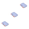 thumbnail image 3 of Caja de herramientas Riwesomey Rejillas de almacenamiento de plástico Compartimiento Organizador 32*25.5*6, 3 of 6