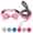 Pink, variant on Jumpress Bling Bow Tie Dog Collar and Leash set, Cute Girl Dog Collar with 5ft Leash for Small Dogs (Hot Pink, S)
