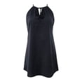 thumbnail image 1 of GEORGE G VESTIDO HALTER LINO NEGRO, 1 of 4