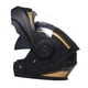 thumbnail image 3 of Casco de motocicleta Zulema con visera negro dorado L claro, 3 of 8