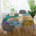 thumbnail image 5 of DEIARA Golden Retrieverss Square Tablecloth 60×108in Polyester Fabric Tablecloth Washable Dust Resistant Wrinkle Resistant, 5 of 9