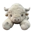 thumbnail image 2 of YujiCraft Easter Toys Scottish Highland Cow Plush Stuffed Animal, Soft Long Hair Simulation Cow Toy, Novelty Throw Pillow Decor for Birthday Gift,as shown, 2 of 6