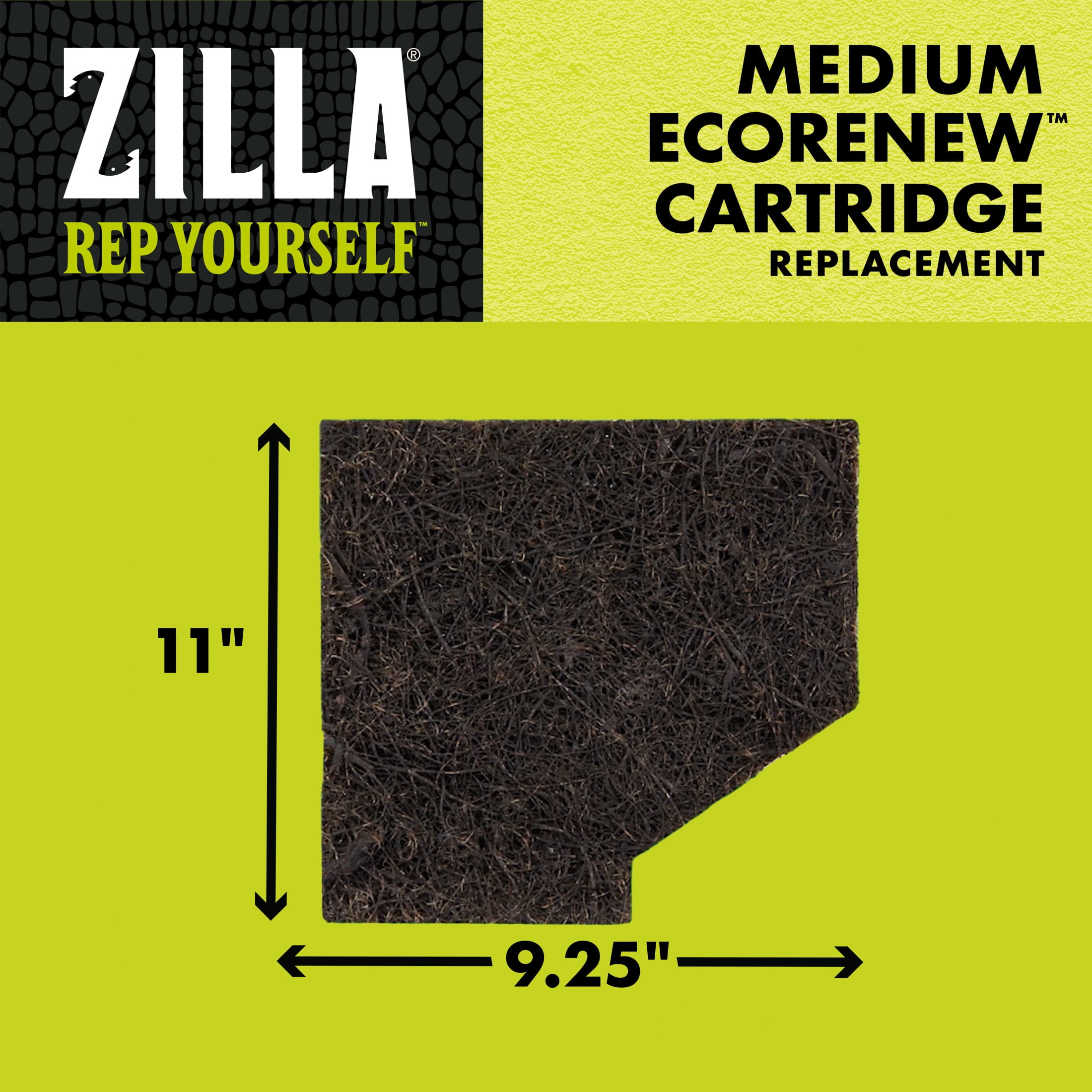 (3 pack) Zilla EcoRenew™ Filter Cartridges Medium 3 pack