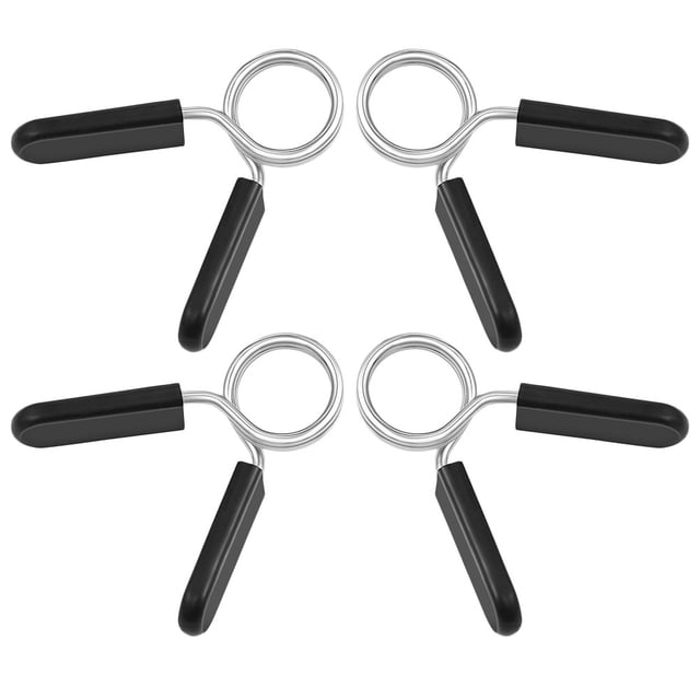MasteelfCA 4 Pcs Pinces à Haltères Clips à Ressort Pinces pour Barres de Poids