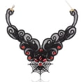 thumbnail image 2 of Collier Ras du Cou Halloween Créatif Strass Toile d'Araignée Collier Clavicule Collier Charme pour Femmes, 2 of 10