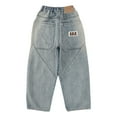 thumbnail image 5 of Gyexs Girls Cargo Pants Size 10-12 School Clothes High Waist Baggy Stretchy Parachute Pants Blue 5-6 Years, 5 of 8