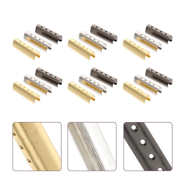 Minkissy 150Ud Tapas Metálicas Doradas Para Cordones Diseñadas Para Reparar Y Proteger Extremos De Cuerdas