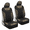Front Seats Only - Two Tone Camo, variant on BDK Camo Seat Covers for Truck, Car, SUV - Two Tone Black and Camouflage Sideless Front Auto Seat Protectors