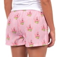 thumbnail image 3 of Nickelodeon SpongeBob SquarePants Boxer Micro Shorts Women's Patrick Star Striped Pajama Lounge Bottoms, 3 of 6
