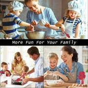 Silicone Spatula 6-Piece Set, Integrated Seamless Design, 480 °F Heat Resistance, Non-Stick Spatula Cooking, Baking and Stirring Multi-Purpose Kitchenware (Red)