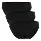 thumbnail image 1 of AMMANN calzoncillos hombre Pack de 3 - Cotton & More mini calzoncillos, rayas tono sobre tono, mezcla de algodón Negro 3XL (XXX-Large), 1 of 4