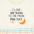 thumbnail image 4 of Inktastic I Love My Nana to the Moon and Back Girls Baby Dress, 4 of 5