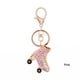 thumbnail image 4 of Injueey Colgante llavero patines zapatos Rhinestone portátil bolso joyería llavero llavero bolsa decoración ornamento Artesanía Rosado Injueey HA067049-03, 4 of 6