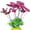 Hot Pink, variant on EDHITNR Plunger Flower Pot Vase, Plastic Bonsai Planter for Gardening, Decorative Green Pots for Home Furnishing Floral Arrangement, Hot Pink