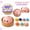 Flower Confetti, variant on 3.35 in Shell Bao Bun Dumpling Mystery Glitter Dumpling with Steamer Box, Colorful Dumplings Squeezable Balls Stress Relief Sensory for Holiday & Birthday Gifts