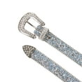 thumbnail image 3 of Kids 1 1/8" (28 mm) Western Cowgirl Rhinestone Sparkling Mesh Belt, 3 of 4