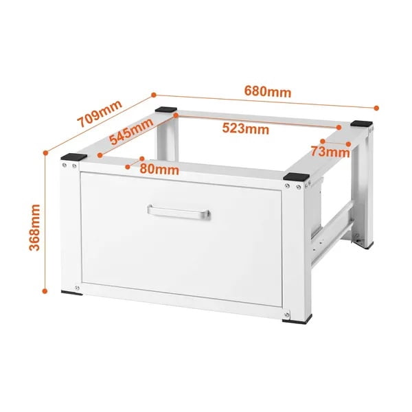 Laundry Pedestal, Washer And Dryer Base Stand Platform Universal Fit 660lbs Capacity, Heavy Duty Multi-Functional Base for Washing Machine with Drawer & Rich Accessories