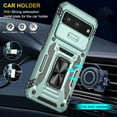 thumbnail image 6 of for Google Pixel 7A Case with Tempered Glass Screen Protector & Slide Camera Cover & Kickstand, [Not for Pixel 7/7 Pro Phone], Google 7A Case [Military Grade] Case for Pixel 7A (Blue), 6 of 16